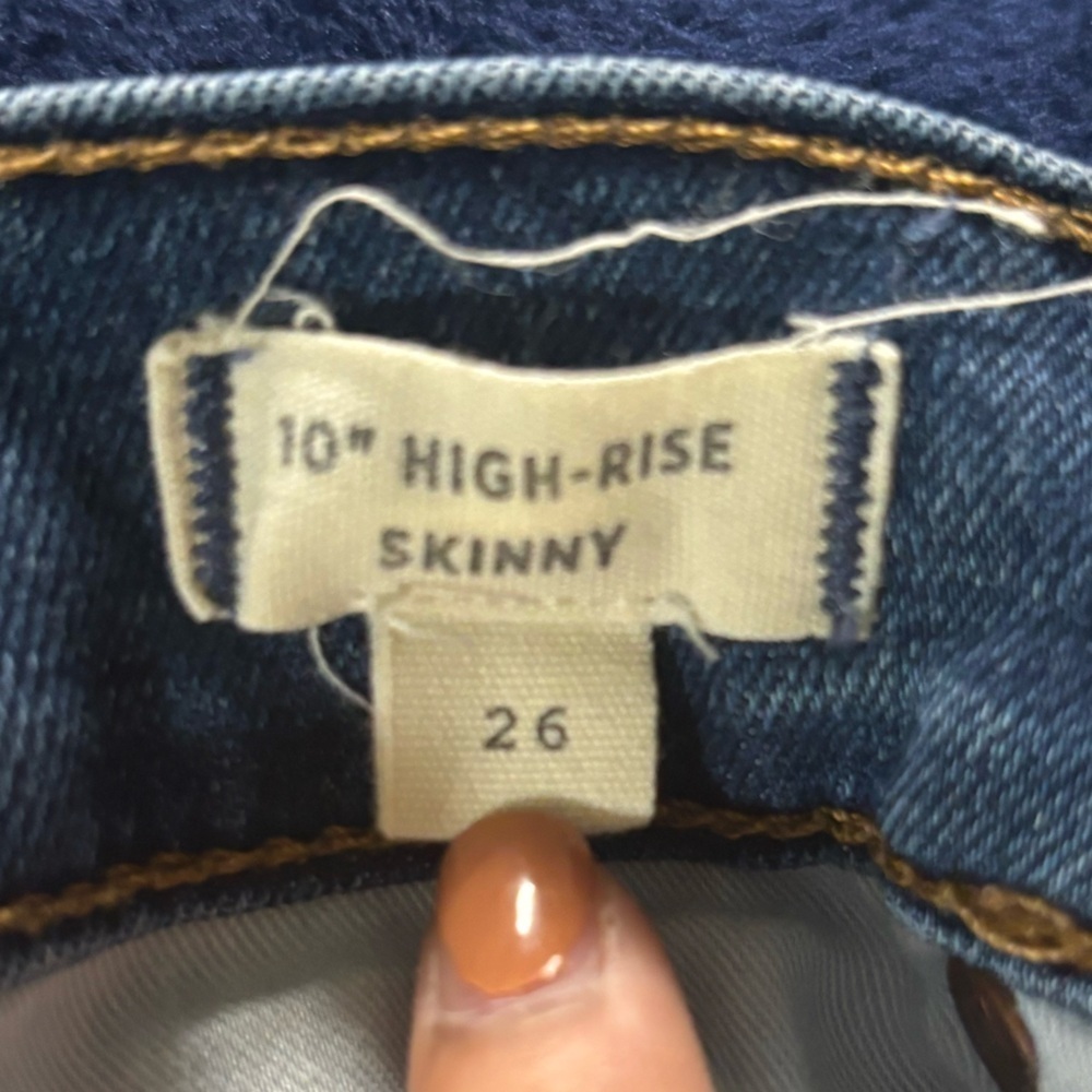 Madewell Blue Skinny Jeans Versatile Stretch Denim - Picture 6 of 8